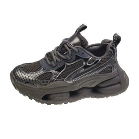 Women's shoes colorful daddy shoes new fashion shoes sponge sole fashion casual shoes sneakers (Color: Brown, size: 36)