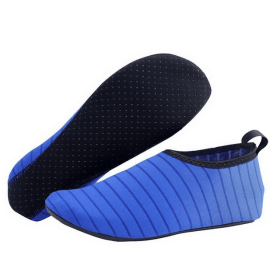 Water Shoes Men Women Skin Socks Aqua Surf Beach Yoga Swim Barefoot Quick-Dry (Color: Blue, size: 2XL / Men 8 / Women 9.5)