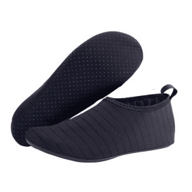 Water Shoes Men Women Skin Socks Aqua Surf Beach Yoga Swim Barefoot Quick-Dry (Color: Black, size: 3XL / Men 11 / Women 12)